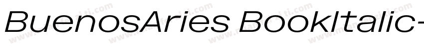 BuenosAries BookItalic字体转换